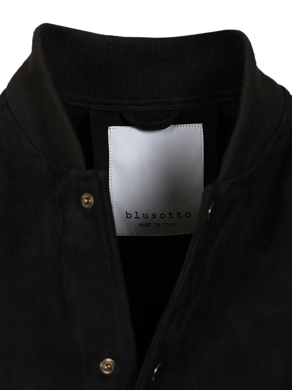 Blusotto Elthon Suede Bomber Jacket Jackets - Black | f017bd533acb1d9fe98eaccb39e11777459b35b5
