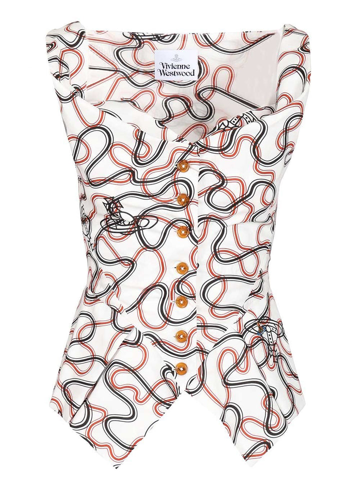 Vivienne Westwood Sleeveless Top Monday Tops - White | 476ccd954146ed681e88dc00e209bf6098c5af2d