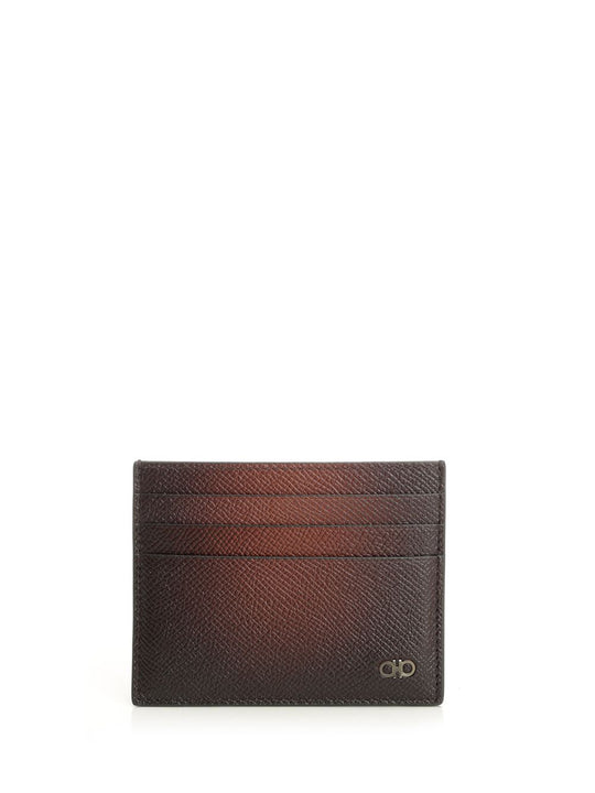 Gancini Credit Card Holder Wallets Brown