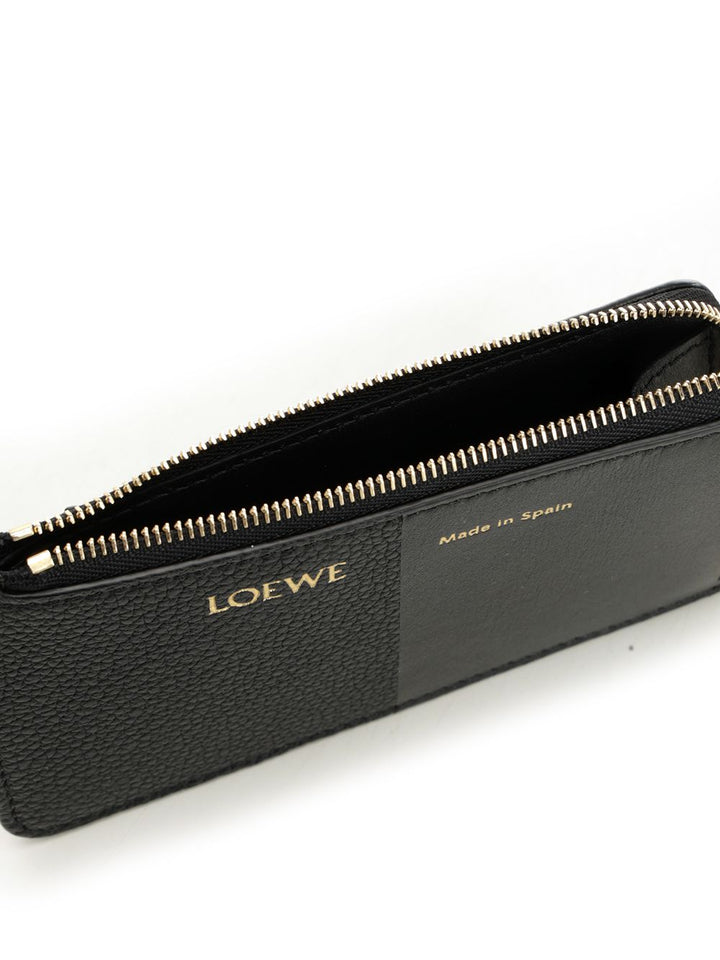 Loewe Card Holder With Coin Pocket Wallets - Black | 9154f5181def7eab40bb4bf441a27d7b87adf602