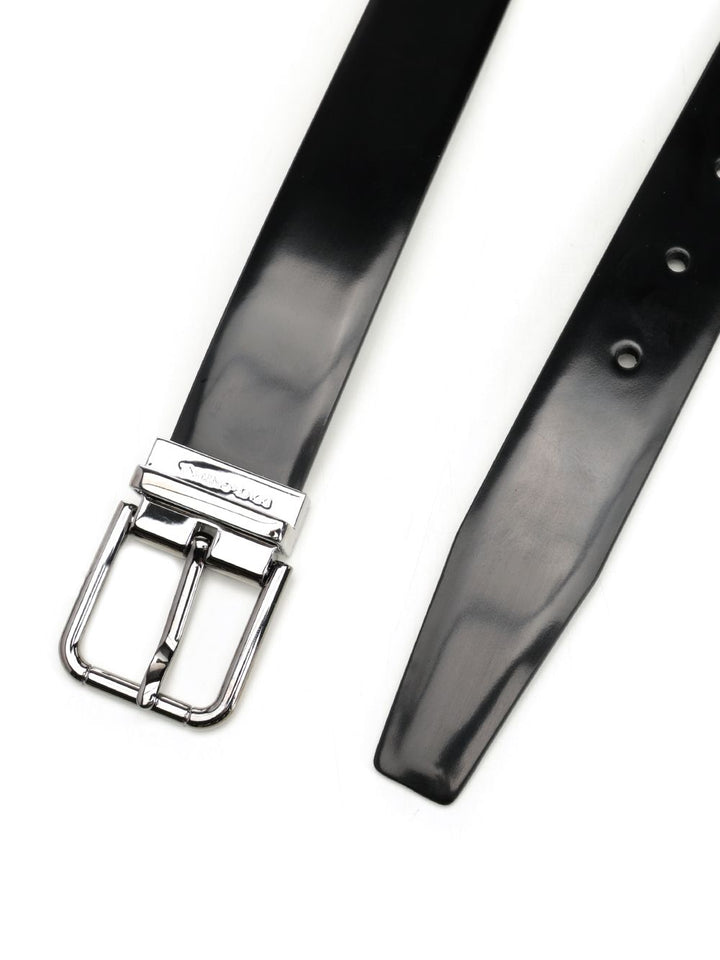 Dolce & Gabbana Polished Brushed Leather Belt Belts - Black | 03447d66dca5407422d3f0a9ba94ca4ae4501f35