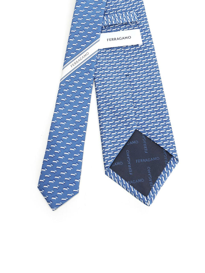 Ferragamo Silk Tie Scarves And Foulards - Light blue | a1f85532e81c57998dd4f2901e27bbab0285517f