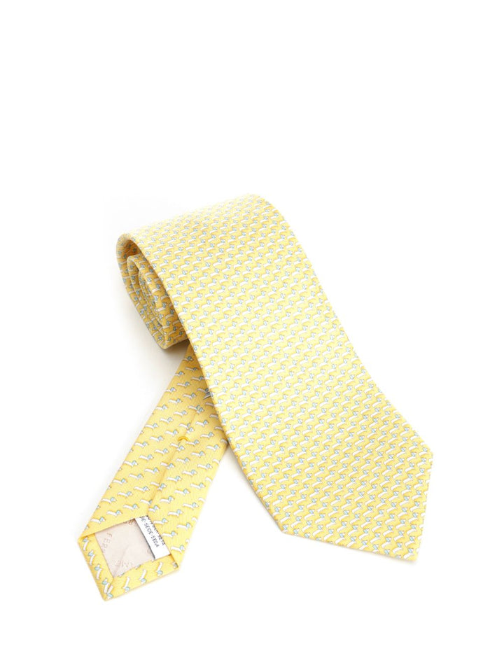 Ferragamo Silk Tie Ties And Bow Ties - Yellow | a30964dd4019ede3bad11e28d906171f06005f0a