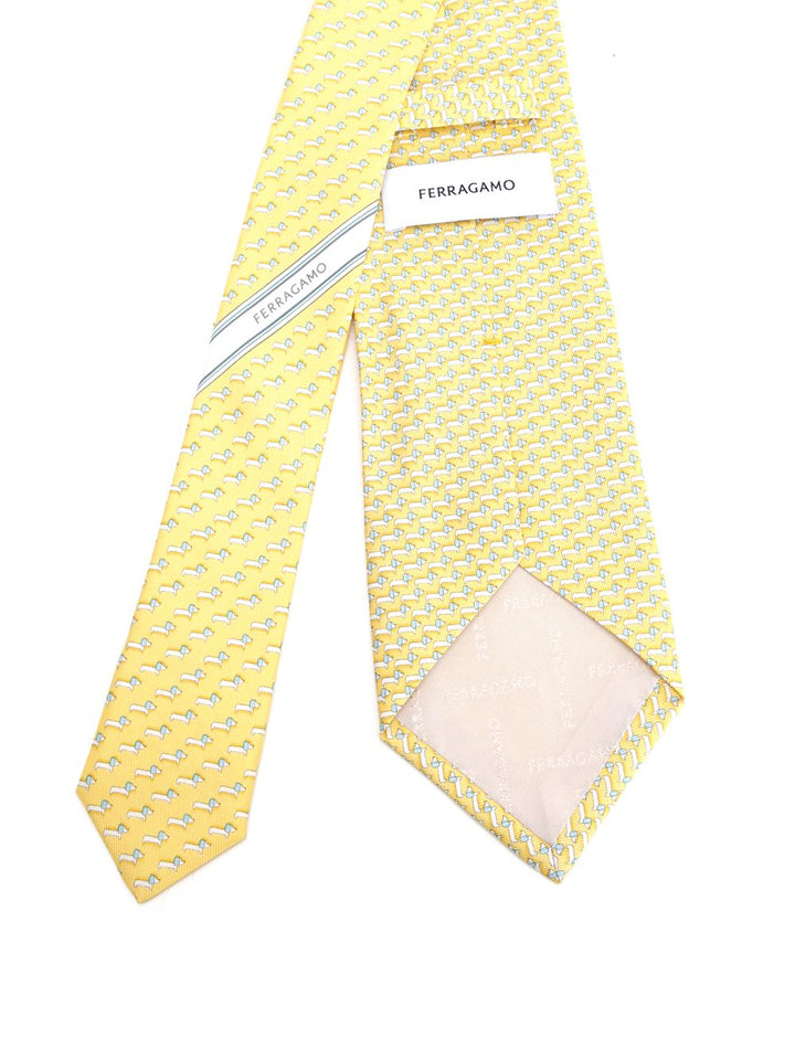 Ferragamo Silk Tie Scarves And Foulards - Yellow | 6ad289c188354fc328bf4a21065e8fea7d2c44d4
