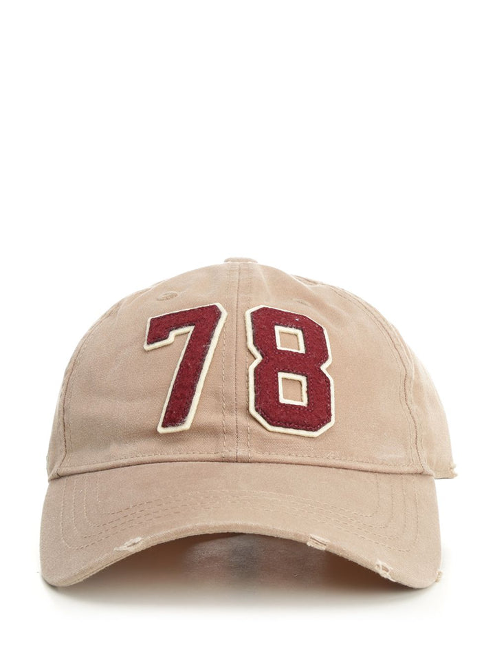 Golden Goose Deluxe Brand Journey Baseball Cap/ Washed Canvas/ 78 Patch Hats - Beige | 9e24824482d0b33fa036b806d4f523727d439f3d