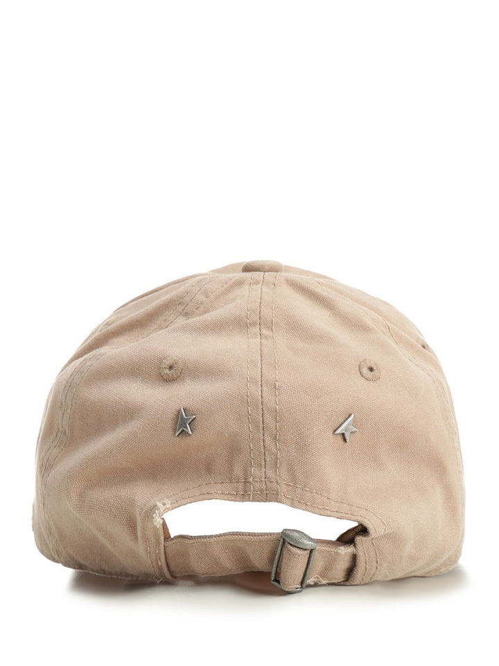 Golden Goose Deluxe Brand Journey Baseball Cap/ Washed Canvas/ 78 Patch Hats - Beige | a99596c5b67901cb502e525790ad7dfe53925ec9