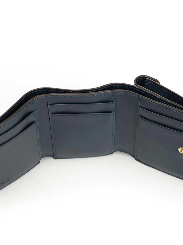 Fendi Mini Trifold Tessuto Lame F Wallets - Blue | ea51aac60691da117a186a85cbfe082fe05846aa