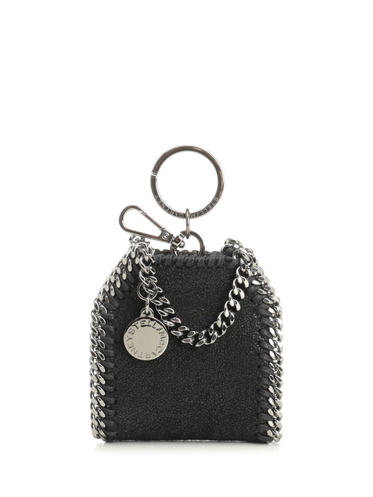 Falabella Airpods Case Keychain Small Leather Goods Black