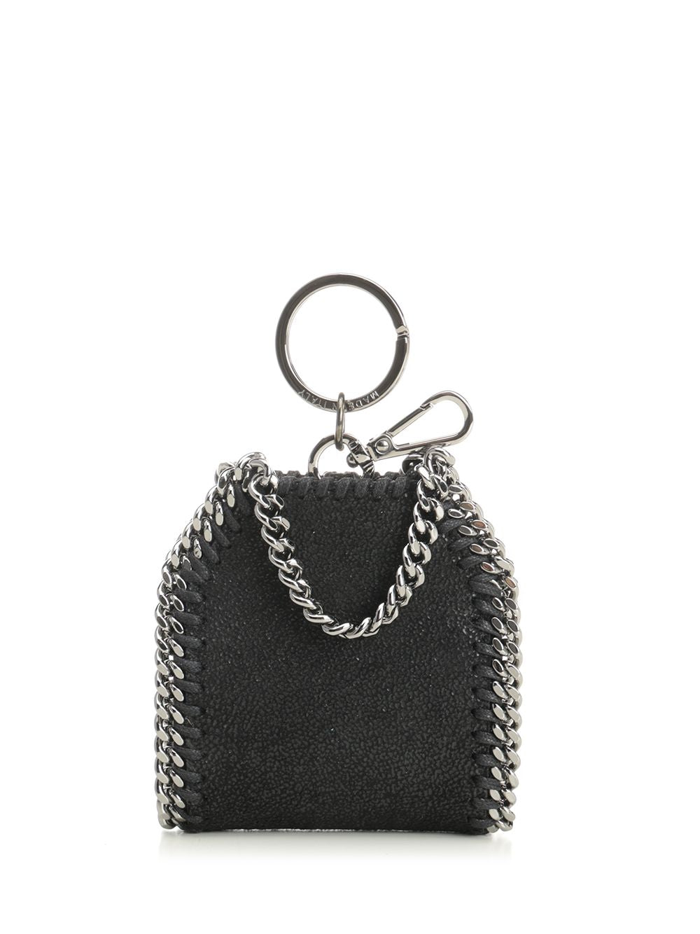 Stella Mccartney Falabella Airpods Case Keychain Small leather goods - Black | ef5d794c92094ce8a30587b9f2eb39e0891dca48