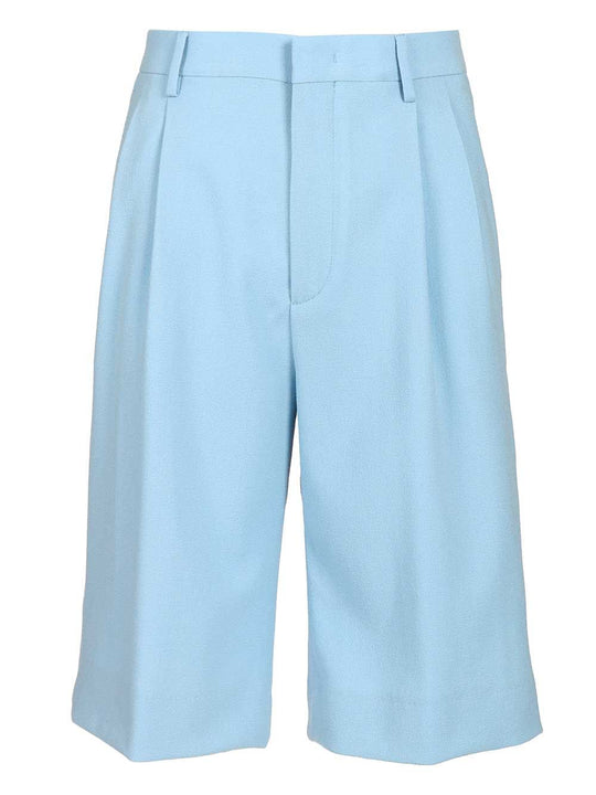 Bermuda Shorts Trousers Light Blue