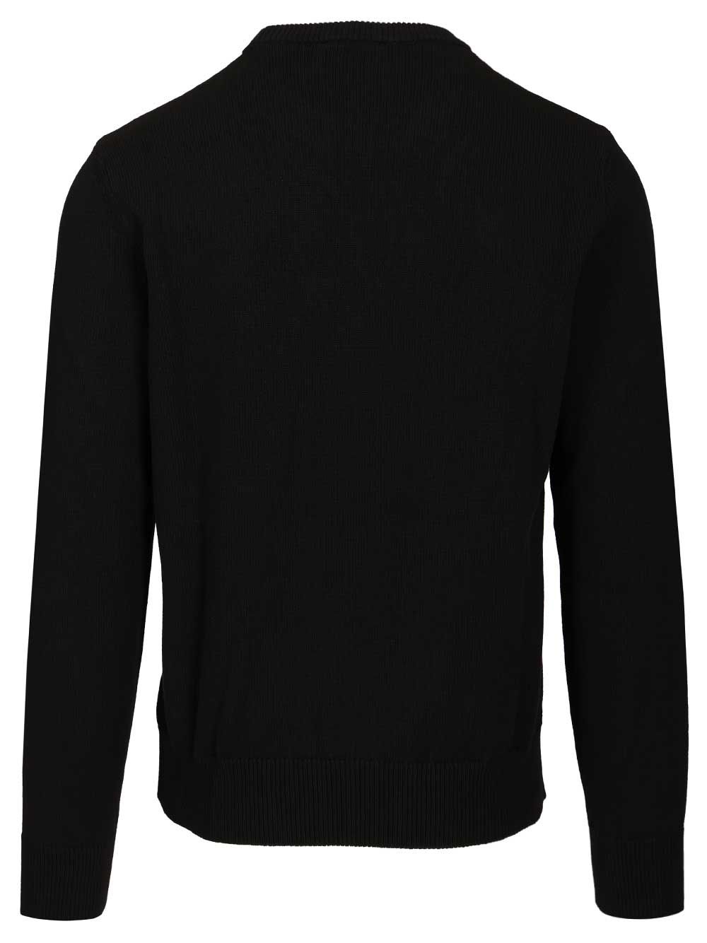 Emporio Armani Cotton Sweater Knitwear - Black | 73091d5ee821015007a622fd3a0f2d13d27d5e6e