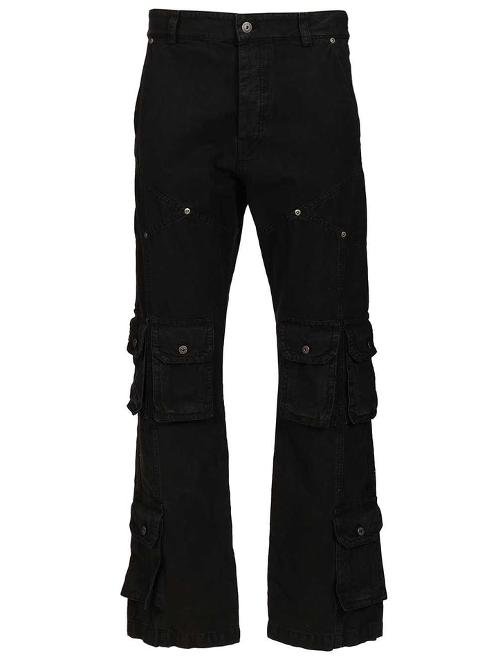 Off-White Multipocket Cargo Jeans Trousers - Black | 1d4701fbd60e2773a86a09a64f45fd7bb1158c3a