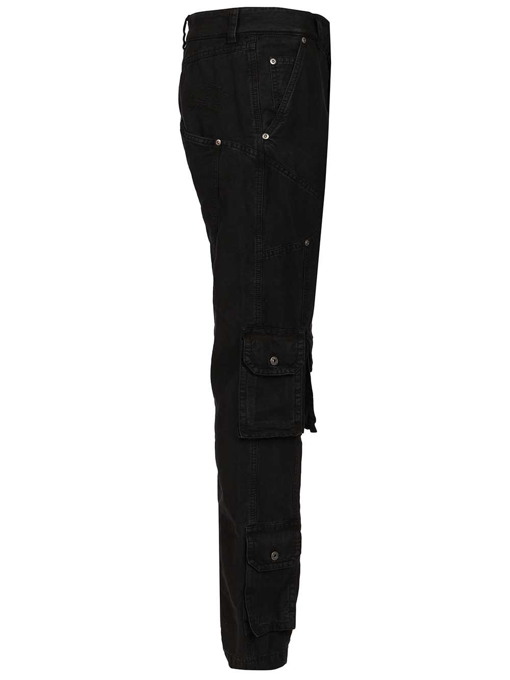 Off-White Multipocket Cargo Jeans Trousers - Black | 399558421964746f3679930fd5264617ad80f9db