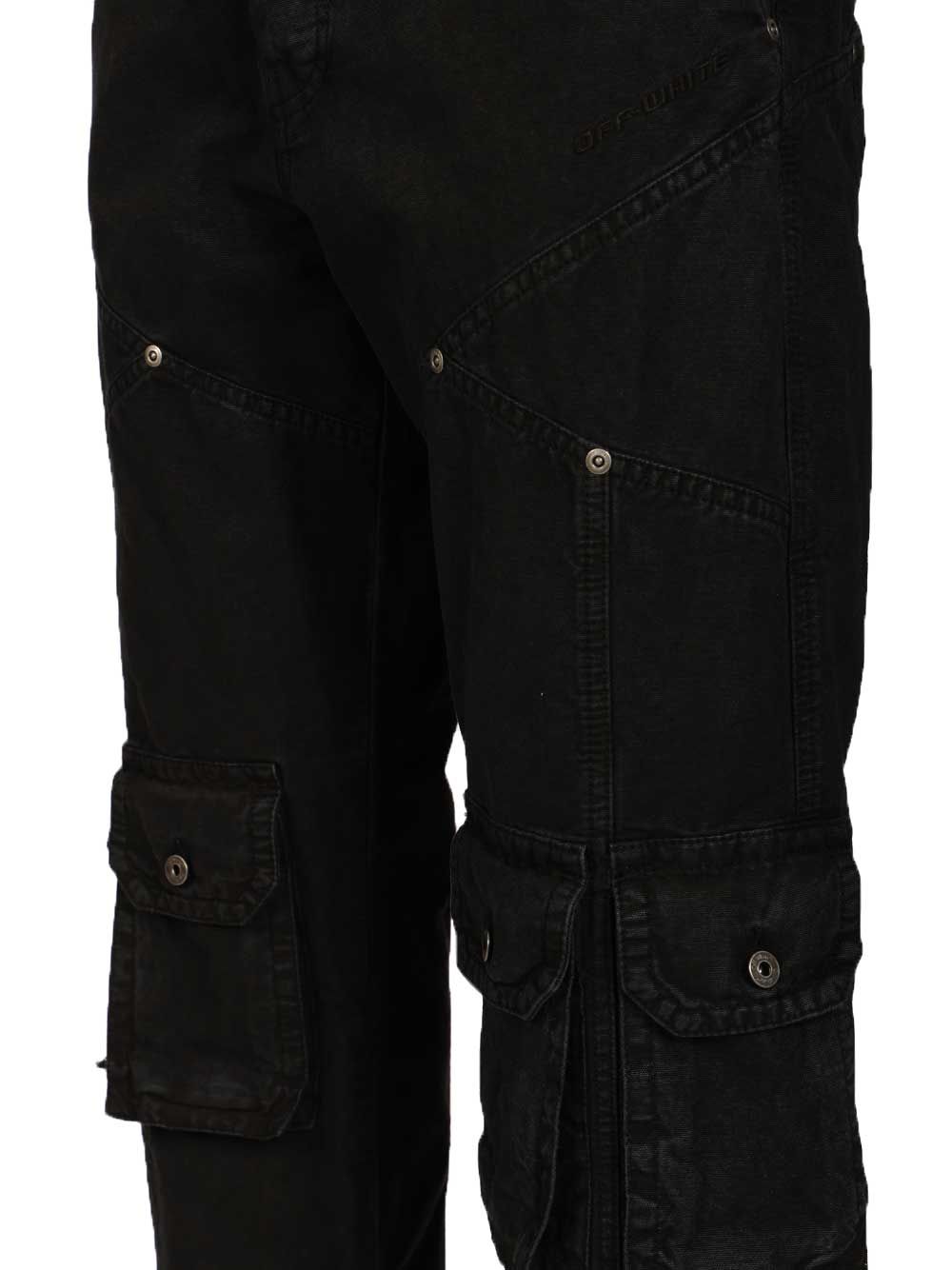 Off-White Multipocket Cargo Jeans Trousers - Black | e9523fce9f673063809681651bf3659472dd020a