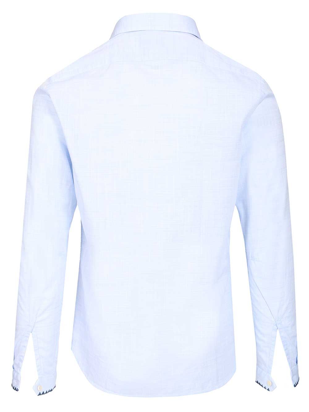 Al Duca D'Aosta Camicia  Ricamo 100 Cotone Shirts - Light blue | 31bbdee402aee5d2cc20f0b46877f2d6f7db2f29