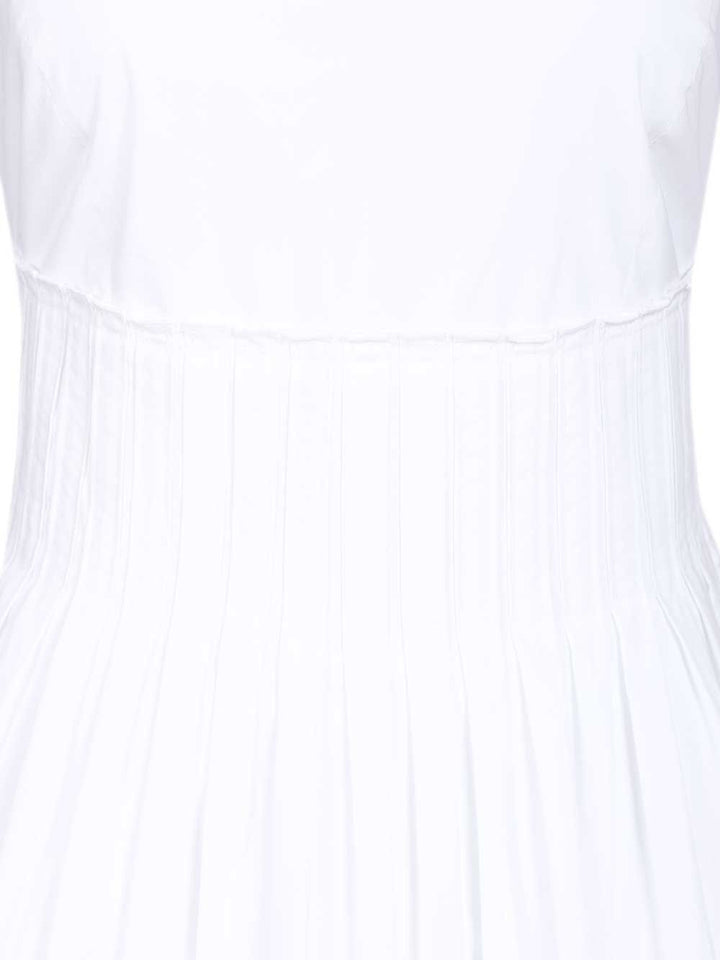 Emporio Armani Long Poplin Dress Dresses - White | c6f4d9b8dd208720a254bc8d08ea4548d137e7ef
