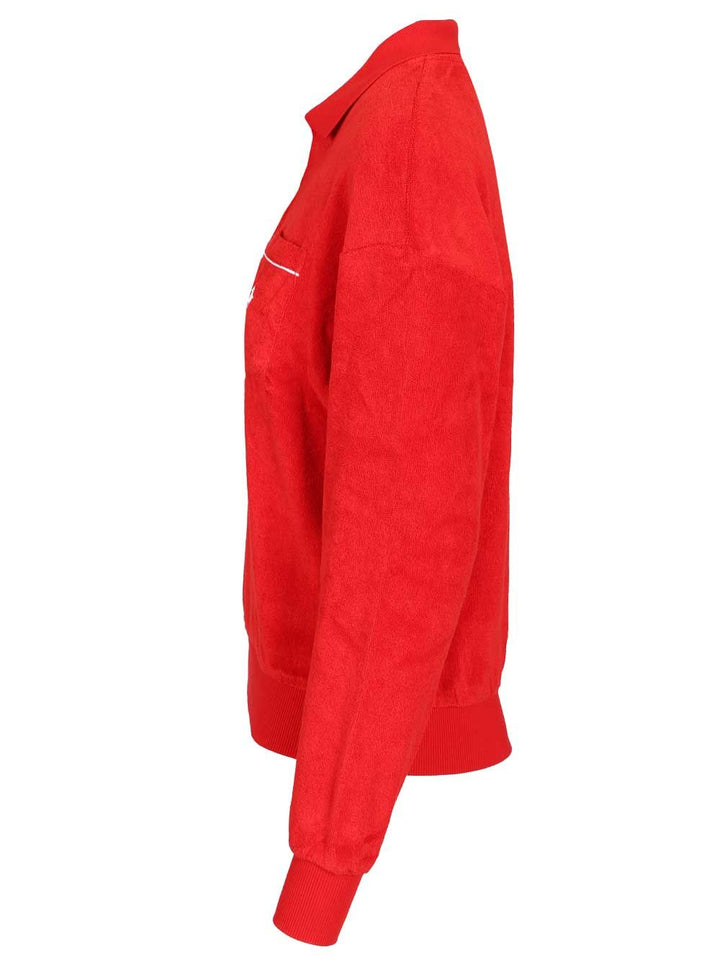 Polo Ralph Lauren Long-Sleeved Polo Shirt Jackets - Red | 6e999cdcad51a347f0b6bc969e03dc6f54aa438e