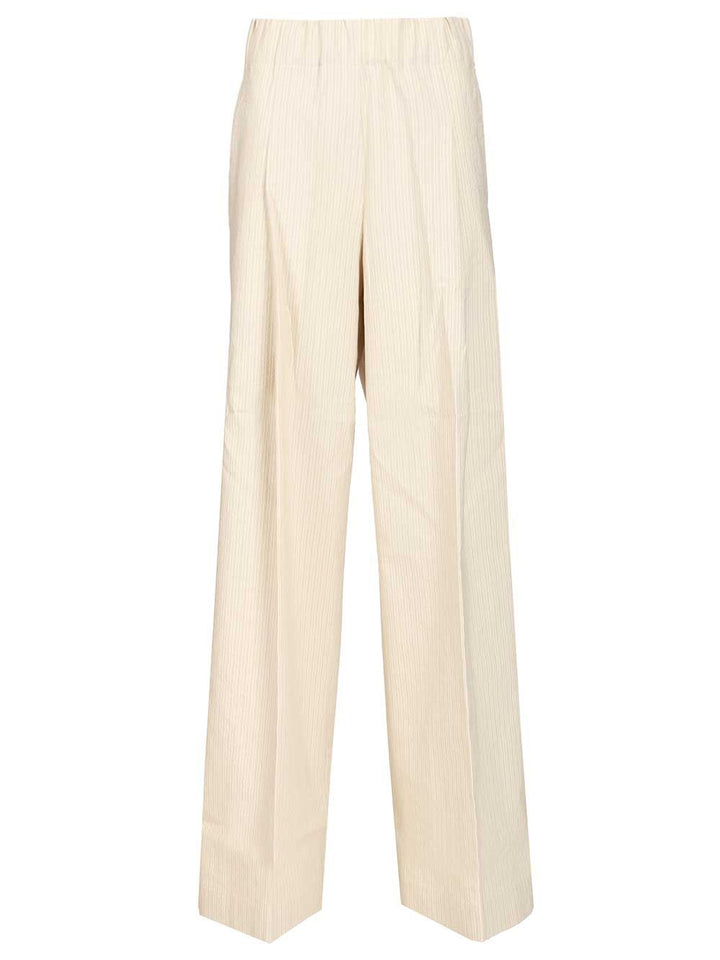 Dries Van Noten Striped Trousers - White | 43c3d195468c39de63677e5c7eddb83575c7a7d6