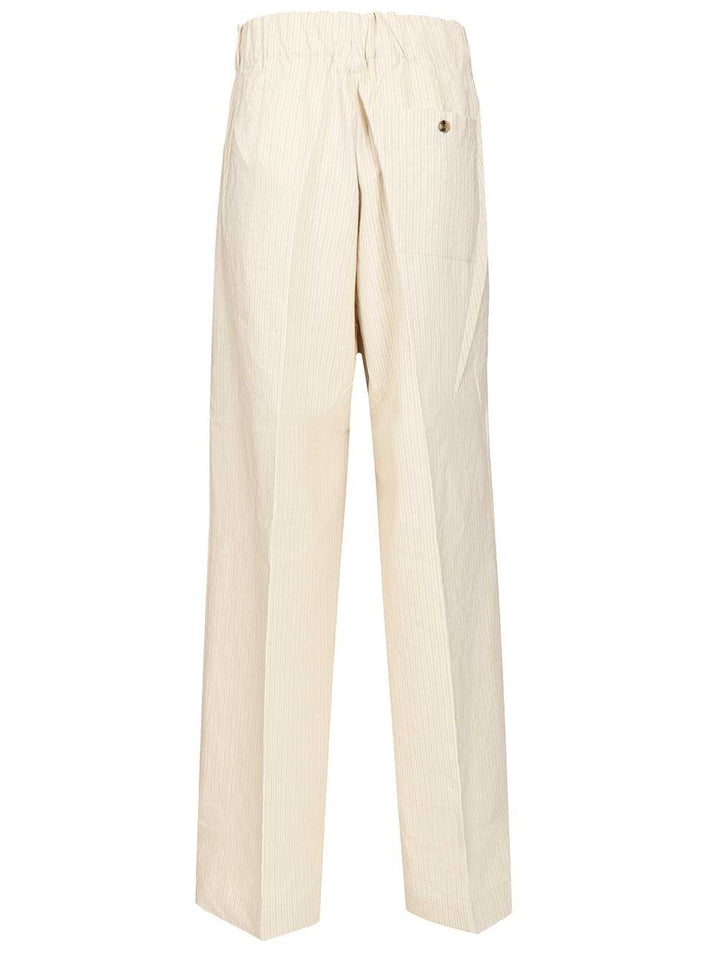 Dries Van Noten Striped Trousers - White | 9c3bdbeddc57a74db77fe41a03e5df3f5dc70858