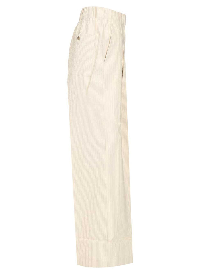 Dries Van Noten Striped Trousers - White | 88981c25ea653084f72bda5d088d1cc49d1a41e3