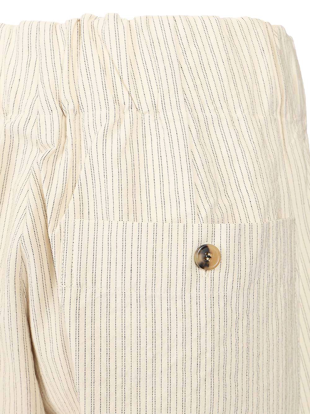 Dries Van Noten Striped Trousers - White | caa04741f4fc785c458fed42e890e16c158c1090