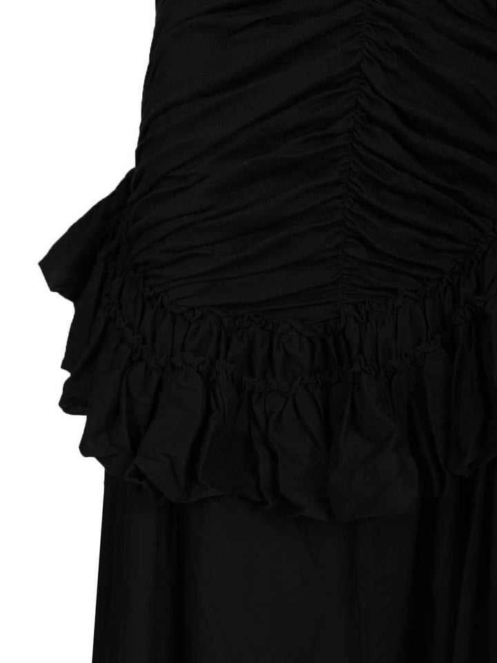 Dries Van Noten Humairah Ruffle Skirt Skirts - Black | e9fc5075e2e2087dcd5b91304180cadc840046de