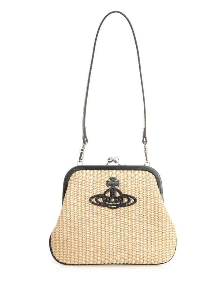 Vivienne Westwood Vivienne Clutch Shoulder Bags - Beige | 553eeb2b13f55588f8bb84b7a58e5c28876865a6