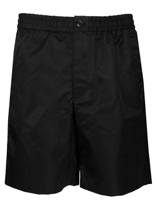 Shorts With Elasticated Waist Trousers Black