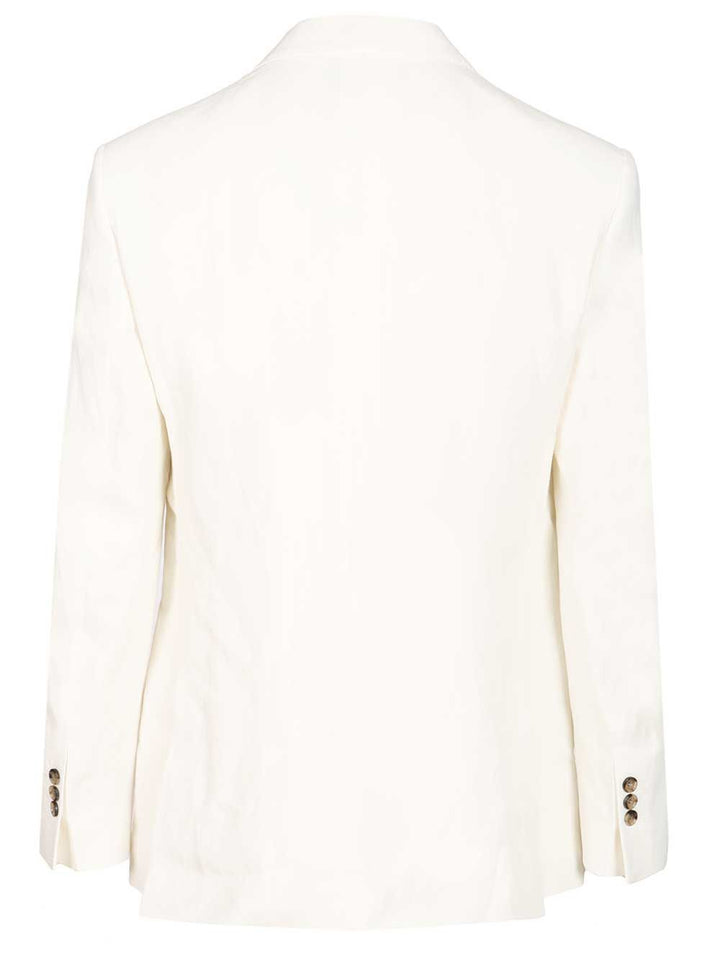 Ami Single-Breasted Jacket Jackets - White | 03cd3df45c60e659662543f812f07872fa3d03c3