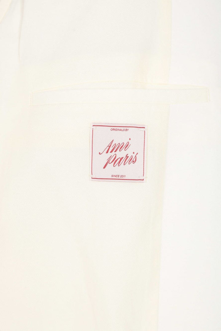 Ami Single-Breasted Jacket Jackets - White | f3d9e189769c35f5a171e0a5e74b8ac5702f959c