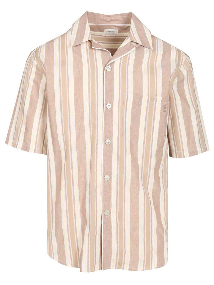 Saint Laurent Striped Cotton Shirt Shirts - Multicolor | a83e7f104807057350ce9acf2a849598dff1349e