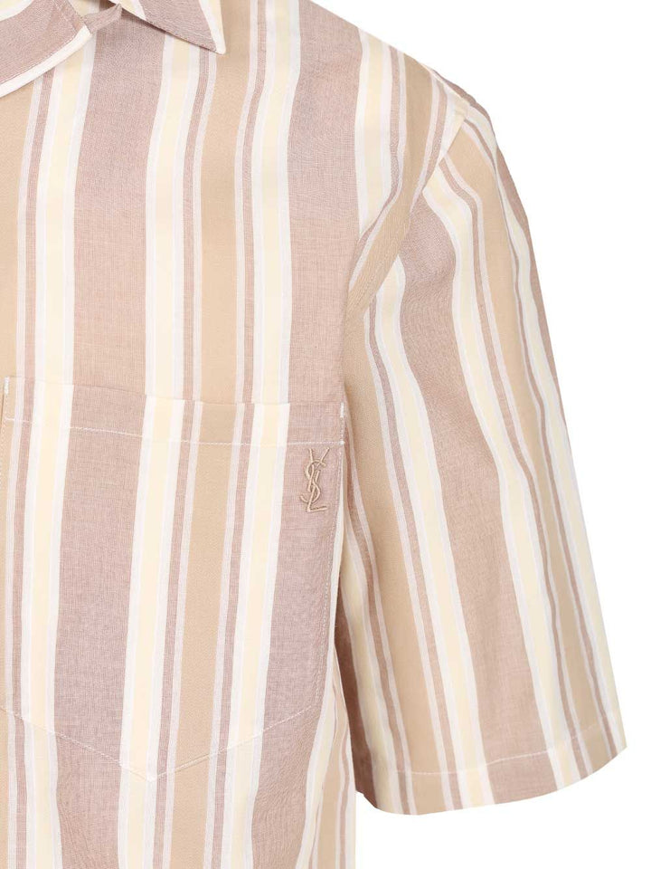 Saint Laurent Striped Cotton Shirt Shirts - Multicolor | d2b98379347bb761f7519e28909f62e23a71632d