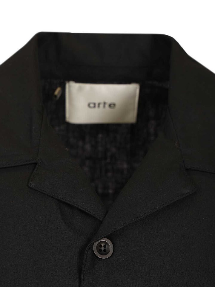 Arte Short-Sleeved Shirt Shirts - Black | 4aab2f5531a4e66a10a2bf17428a92a11803ef40