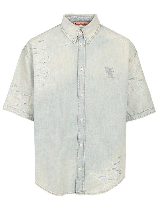 Denim Shirt Shirts Light Blue