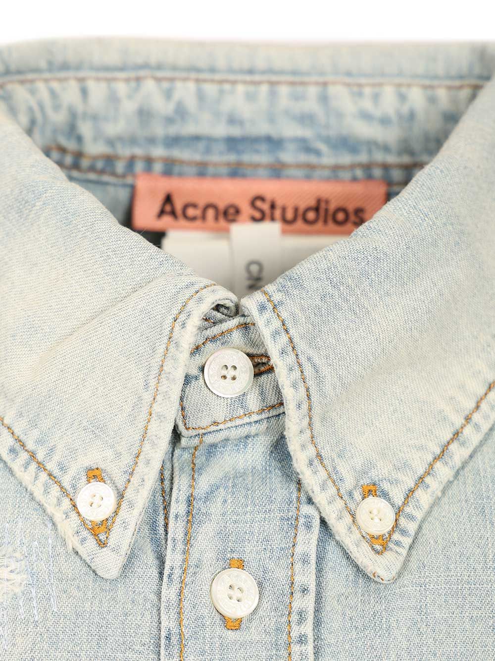 Acne Studios Denim Shirt Shirts - Light blue | 30b9859d990bac8931d6701a6492d5b851209c31