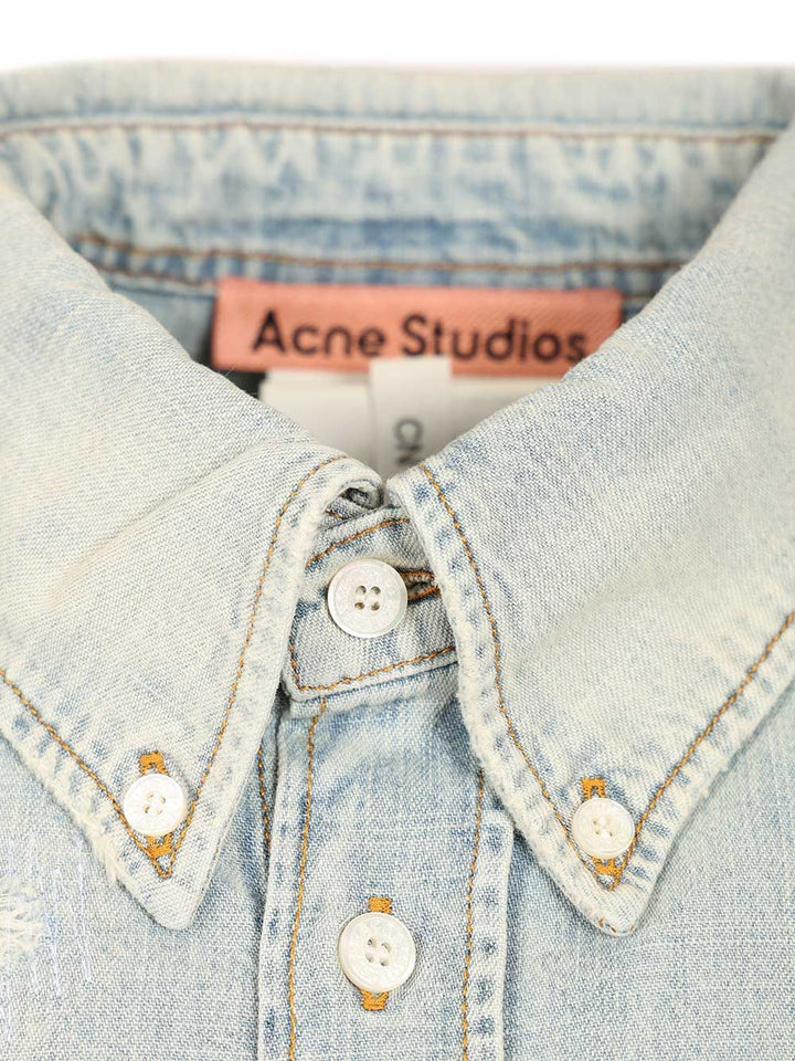 Acne Studios Denim Shirt Shirts - Light blue | 30b9859d990bac8931d6701a6492d5b851209c31