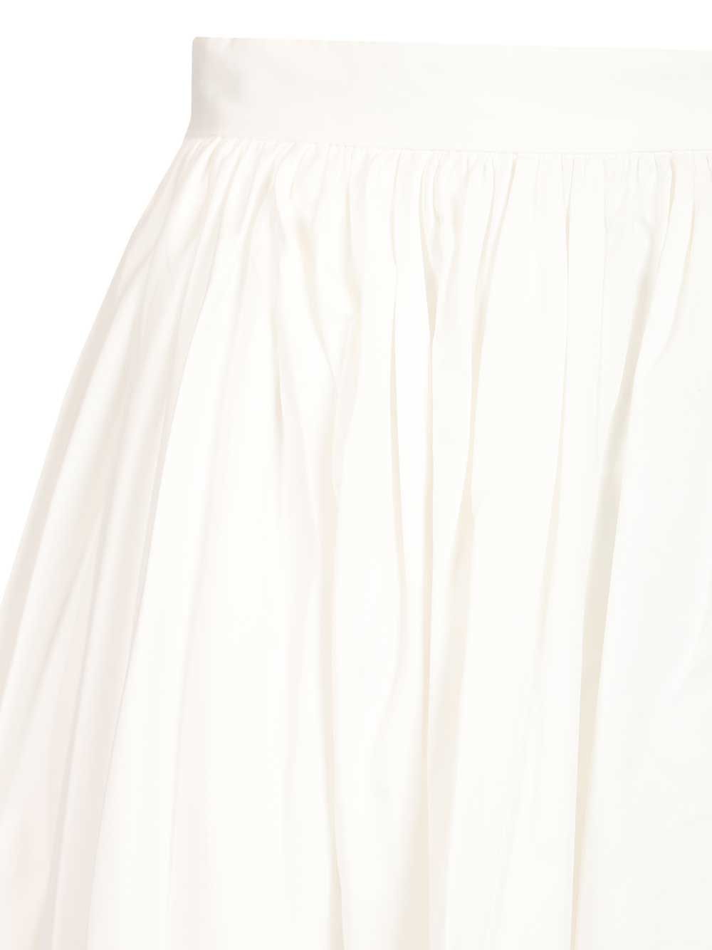 Self-Portrait Poplin Midi Skirt. Skirts - White | 92069fceb58c7791920510dfeba3fcdb9455fc29