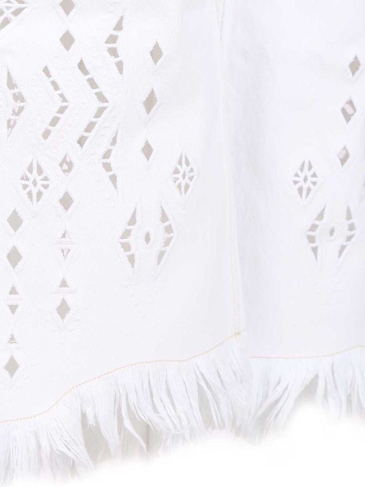 Isabel Marant Amia Trousers - White | df72fce4e5dd497136d8a04cb17a9121aea16f4b