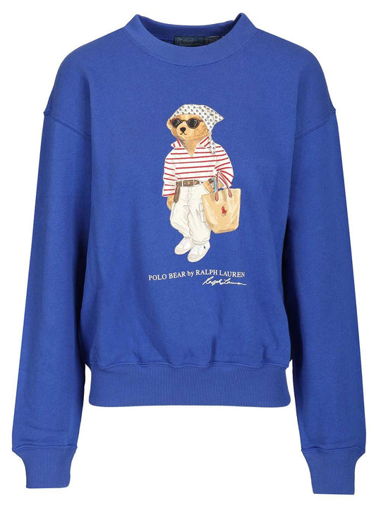 Polo Bear Sweater Sweatshirts Blue