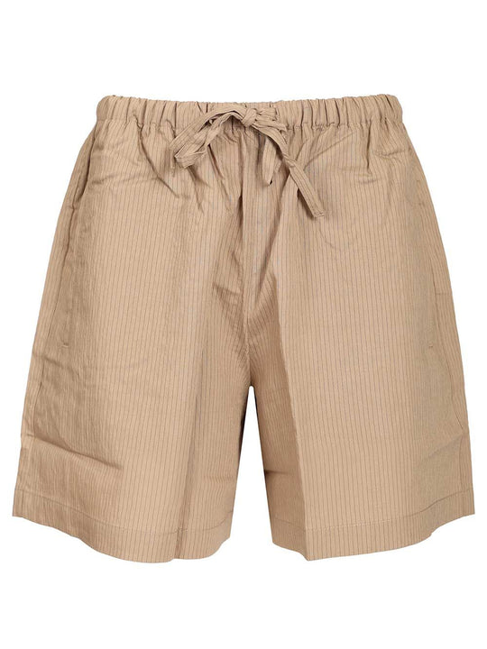 Pantaloncini A Righe Trousers Beige