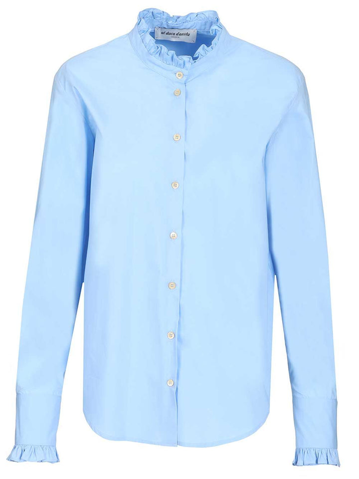 Al Duca D'Aosta Rouche Shirts - Light blue | 8f0f074cf7a6b8f05ca0677ae45e3fcb7394f003