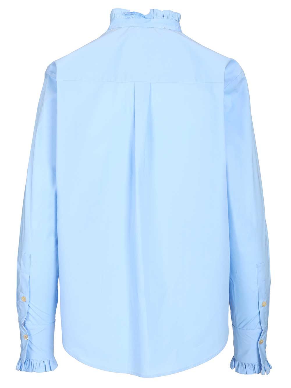 Al Duca D'Aosta Rouche Shirts - Light blue | 9e352388143a30516322452f1539947c78d0f45c