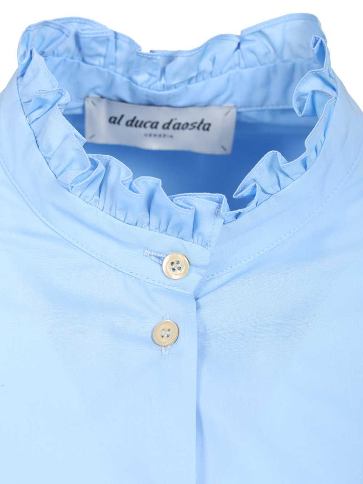 Al Duca D'Aosta Rouche Shirts - Light blue | 0a09b35848b2d92d4f101e17e18807d6758450b1