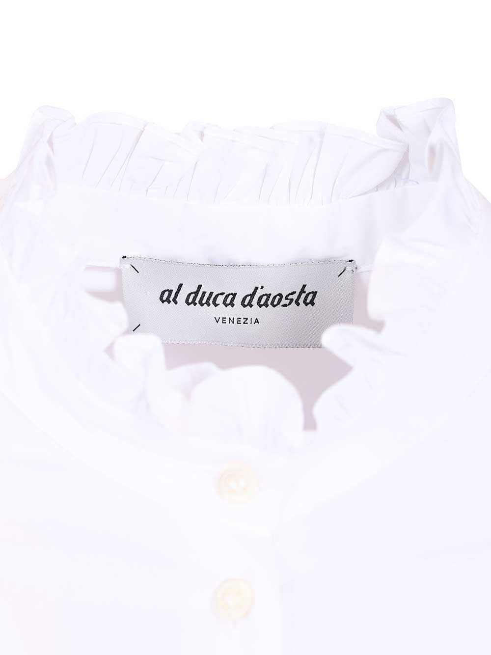 Al Duca D'Aosta Rouche Shirts - White | 7d1cf340b873d6d4b848884a1346dd277f990354