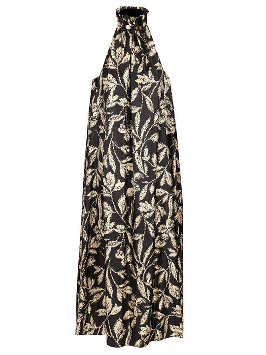 Printed Silk Twill Dress Dresses Multicolor
