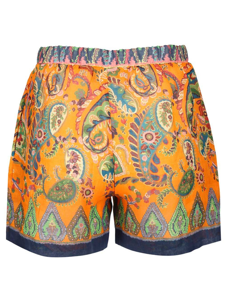 Etro High-Waisted Shorts Trousers - Orange | 88ff0a897df374ff8a50bf128b070b066e3859f2