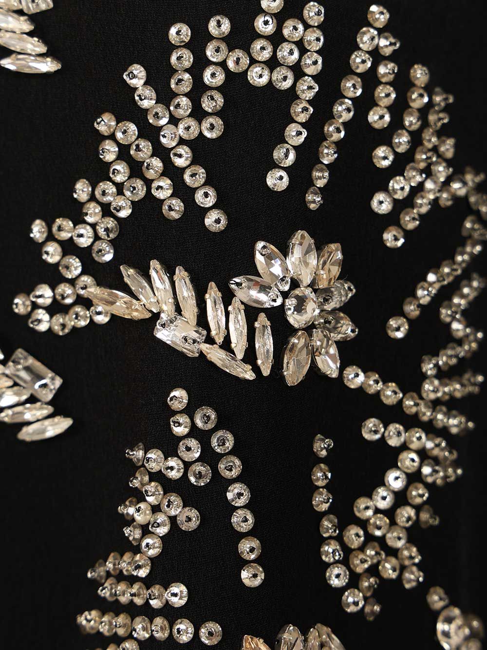 Dries Van Noten Oversized Shirt With Crystals Shirts - Black | be52661fa8768604949e9bcee5e1ed39feaeb3e3