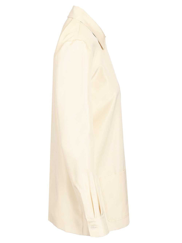 The Row Lucetta Silk Shirt Shirts - White | f59125e25d0b89ab88c39d7aed10ca6d7ec3389a