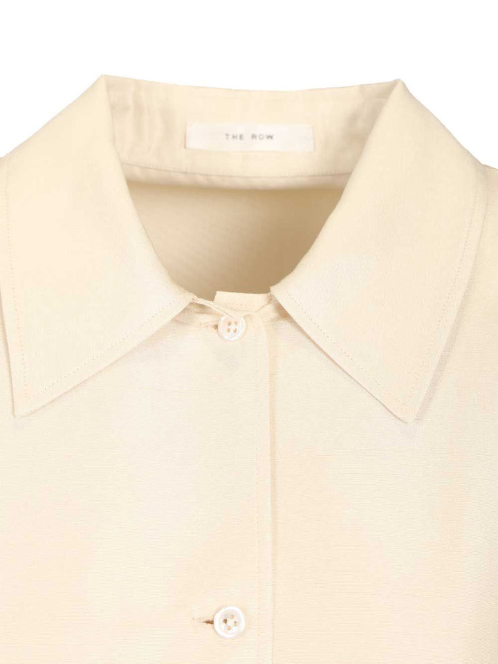 The Row Lucetta Silk Shirt Shirts - White | c1b011c13cdaf21491a605dde52d9d4e0b253582