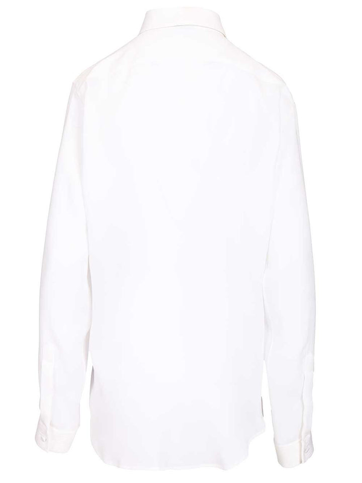 Tom Ford Silk Tuxedo Shirt Shirts - White | 378307ba093592f35225b6dcbbb466fc0423b808